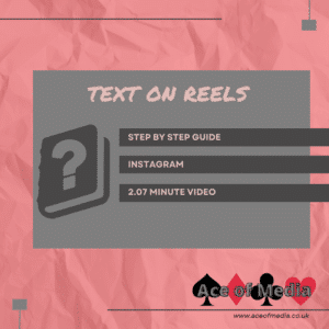 Instagram text on Reels step-by-step guide.